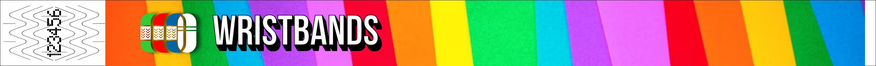 Design mit Farbblöcken in Regenbogenfarben