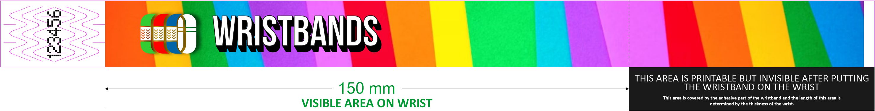 Beispiel einer Druckvorlage auf dem Armband